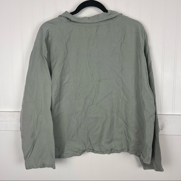 BRYN WALKER Tencel Button Down Light Sage Green - Picture 4 of 7